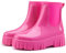 AONETIGER Stivali Pioggia Donna Impermeabile Stivali Gomma Leggere Antiscivolo Chelsea Stivaletti Outdoor Antivento Ankle Boot (05 Rosa 1,37EU)