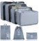 7 teilige Packing Cubes - Koffer Organizer Kleidertaschen Packwürfel für Rucksack für Urlaub und Reisen wasserdichte Reise Packtaschen Ordnungssystem für Koffer und Rucksack (Grau)