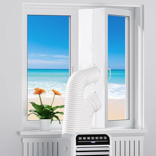 Sellado de ventanas para aparatos de aire acondicionado móviles, 300 cm, pasaventanas para aire acondicionado, manguera de escape, ventanas batientes, climatizadores móviles, aire acondicionado y