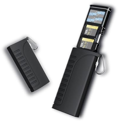 Speicherkartenleser SD Reader TF Reader Hochgeschwindigkeit USB 3.1 310 MB S Typ C -Stecker und Spiel 2 in 1 Speicherbox Halt 2 SIM 4 SD 6 TF -Karten IP54 mit Haken für