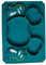 LOLIPPYY 1 Pz Piatto Girevole Silicone per Ventosa Piatto per Svezzamento Facile Trasportare e Riscaldabile Design Scomparti Scuro