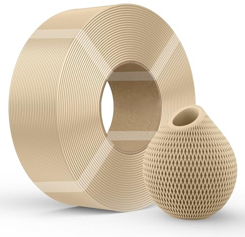 Creality PETG Filament,Refill Filament 1.75 mm 1kg für 3D-Drucker (2,2 lb) Refilament für Wiederverwendbare Spule for Bambu Lab, Maßgenauigkeit ±0,03 mm, PETG Beige