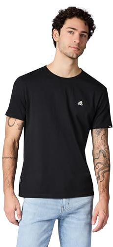 Ragwear Herren Boxy T-Shirt aus GOTS-zertifizierter Bio-Baumwolle (Heavy Weight) mit Rippkragen und Retro-Roller-Stickerei Samms F GOTS YOUMODO S-4XL