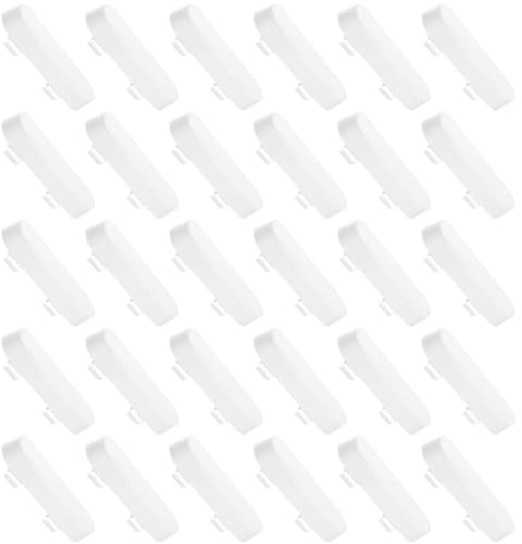 30 Piezas Cubierta de canalones, Cubierta de Ventilación Ventana, Buseta de Drenaje, Cubierta de Ventilación de Ventanas, Tapas de Agujeros de Evacuación para Marco de Ventanas UPVC/PVC (blanco)