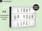 Smartwares 10.043.66 (IOL-002-BW) A++ to E, Light box A5 leuchtenkasten, Plastik, weiß, 5 x 22.5 x 16 cm