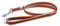 IDC Color & Gray gumierte Leine, 20 mm x 1,2 m mit Schlaufe und O-ring, Orange-Grau