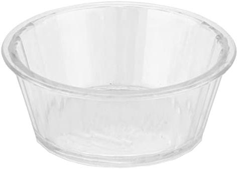 G.E.T. ER-020-CL 2 oz. Fluted Ramekin, Break Resistant, San, Clear (Pack of 12)