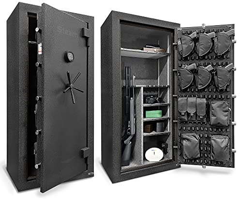 Stealth UL28 Gun Safe 28 Long Gun Capacity with Handgun Storage, 1 Hour Fire Protection & UL RSC Burglary Rating