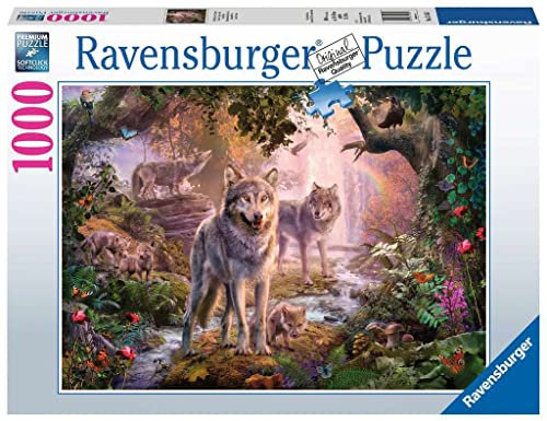 Ravensburger Puzzle 15185 - Wolffamilie im Sommer - 1000 Teile Puzzle für Erwachsene und Kinder ab 14 Jahren, Puzzle mit Wölfen