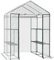 Outsunny Serra da Giardino Esterno in PVC Trasparente, Serra da Balcone con Scaffali per Piante Orto 1.43 x 1.43 x 1.95m
