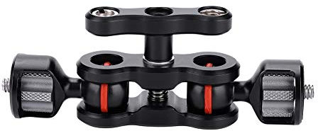 Id 2070-Kugelkopf Adapter Arm Kamera Magic Arm Mount Multifunktions Dual Kugelkopf Blitzschuh Adapter Zubehör Für Magic Arm Mount Adapter