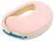 Vitabo amerikanisches Stillkissen mit Memory Schaum | ergonomisches Kissen zum Stillen | formstabiles Stillkissen zum Umschnallen | 55x40 cm (Rosa/Creme)