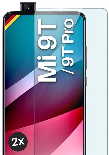 moex ShockProtect Panzer Schutz Glas für Xiaomi Mi 9T / Mi 9T Pro Schutzfolie 9H Härte, Panzerfolie kratzfest und bruchsicher, HD Displayschutzfolie Ultra-Klar, Schutzglas Folie, 2x Stück
