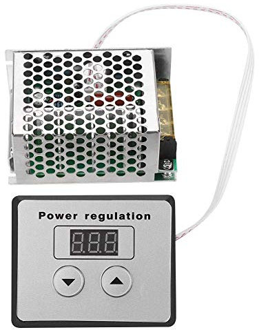 Fafeicy Regolatore di Velocità del Pannello del Modulo, 4000W AC 220V SCR Regolatore di Tensione Digitale Speed Controllo Dimmer Termostato, Per Stufe Elettriche, Scaldabagni