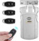 Cerradura de Seguridad Inteligente Electrónica En El Hogar Invisible Inalámbrico Sin Llave Cerradura Electrónica Control Remoto Toque Bloqueado Y Desbloqueo(Plata + USB Bluetooth)
