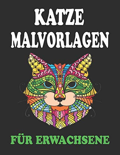 Katze Malvorlagen, Für Erwachsene: +50 HD Illustration Von Katzen Entzückende Liebevolle Designs Für Stunden Magischen Spaßes!