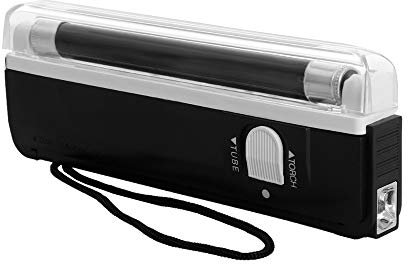 Detector de billetes UV portátil de mano con luz LED, detector de dinero falso, detector de moneda falsa, probador de dinero