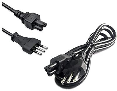 SIMPLETEK – Cavo Tripolare Alimentazione PC Notebook Computer Monitor Spina Presa ITA 3 Poli per Alimentatore Laptop Portatili Universale 1,5m Nero (Ricondizionato)