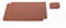 Nikalaz Platzsets und Untersetzer aus Recyceltem Leder Tisch-Sets, 2 Stück Tischsets, Platzdeckchen 40x30 cm und Untersetzer 10x10 cm (Dirty Brown)