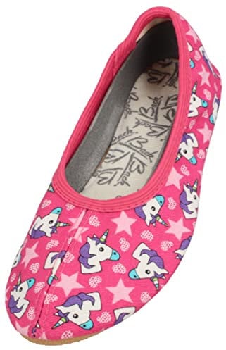 Beck Mädchen Pink Horse Gymnastikschuhe, Pink, 23 EU
