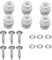 Gimbal Shock Absorbers for DJI Phantom 3 Standard Advanced Professional, Damping Rubber Balls & Anti-drop Pins Kit for Drone