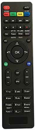 LEYF Telecomando 4 in 1 per ricevitore satellitare Atlas, Amstrad, Echosat, Tempo, Bamof, Redline, Blomc, Imaq, Samsat, Tiger, telecomando di ricambio per televisore, facile regolazione, alta qualità