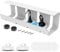 Kabelkanal Schreibtisch fürs Kabelmanagement Tray, 40cm Stahl Kabelhalter Tisch Kabelführung Kabelschacht Kabel Organizer, unter dem Schreibtisch schwarz Kabelrinne (1 Stück, Weiß)