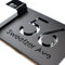K Smart Sign | Bellissima Video Doorbell house sign for Nest Ring Wifi door bell | Matt Black - Shiny Chrome Mirror | Contemporary | 300mm x 160mm
