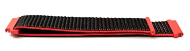System-S Armband 20 mm aus Nylon für Huawei Watch Smartwatch in Rot