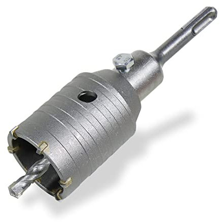 CCLIFE Fresa per cemento seghe a tazza per cemento da 50/55/65/68/80/82/100 mm Punta Centraggio 8x110mm per muratura e calcestruzzo con SDS plus adattatore