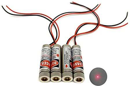 Módulo láser de línea roja de 650 nm Módulo de grupo láser industrial Distancia focal ajustable(point-4pack)