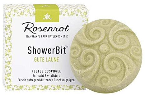 Rosenrot Festes Duschgel Mini ShowerBit - Gute Laune, 30g (3 x 30g)
