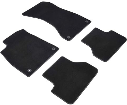 WALSER Premium Auto Teppiche für Audi A4 Allroad B9 01/2016-Heute, 100% passgenaue Auto Fußmatten Made in Europe, Fußmatte Auto, Autoteppich Auto, Fussmatten Auto