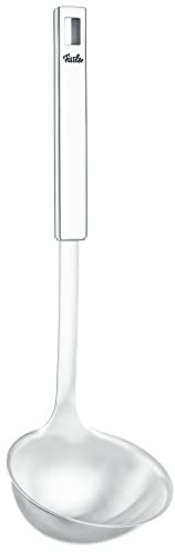 Fissler Cucharón de acero inoxidable para sopa, cucharón de sopa de gran calidad, utensilio de cocina para servir sopa y salsas