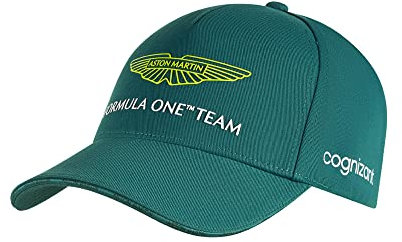 Aston Martin F1, gorra de equipo, 2023, verde, tela Repreve reciclada, talla única, adulto, producto oficial, verde, one-size
