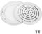 Main Drain Cover, Diameter 8 Inch Pool White Durable Drain Cover Sturdy ABS Plastic Pool Main Drain Cover Compatible for Hayward SP-1030 Swimming Pool Accessories