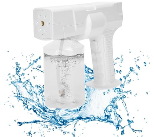 Electric Nano Sprayer, Nano Spray Gun, Steamer Hair Sprayer, Handheld Electric Mist Gun Hair Care Moisturizing Sprayer with Blue Light for Home and Salon Use