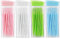 WLLHYF 200 palillos de dientes de plástico de doble cabeza, 50 unidades/caja de hilo dental interdental cepillo de dientes