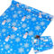 MAMUNU Weihnachts-Geschenkpapierrolle, blaues Weihnachts-Geschenkpapier für Geschenkverpackungen, Kunsthandwerk, Dekorationen, Geschenkpapier mit Schneeflocken-Schneemann-Designs, 43,2 x 150 cm.