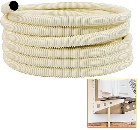 LBG Products 15 m Klimaanlagen-Ablaufschlauch für kanallose Mini-Split-AC-Wärmepumpensysteme, UV-beständige und flexible Klimaanlagen-Wasserablaufleitung