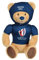 Gipsy Peluche - Peluche Ours Coupe du Monde de Rugby/Rugby World Cup France 2023 (RWC) - Peluche Officielle sous Licence - 24 cm Assis