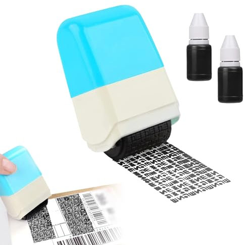 Wortbanddrehstempel, Datenschutz Rollstempel, Rollstempel Camouflage, Identitätsdiebstahlschutz-Rollenstempel,Identität Diebstahl Prävention Stempel, für Identität Privatsphären