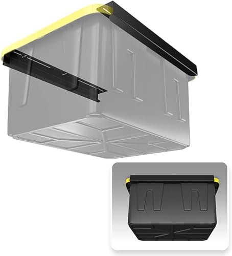 HATZEN - Barre portaoggetti a soffitto - Armadietto sospeso per cassetto portaoggetti - Stoccaggio Garage - ripostiglio lavanderia - ripiani per garage - ripiani per garage