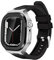 GAFNED Correa de goma con marco de metal para Apple Watch Series 9, 8, 7, 45 mm, 6, SE, 5, 4 y 44 mm, repuesto de pulsera, 44MM, Ágata