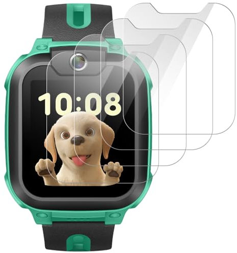 Beukei Pellicola Protettiva per imoo Watch Phone Z1, 4 pezzi Pellicola Protettivo [copertura totale curva 3D] [Anti-Graffio] [Senza Bolle][Durezza 9H ] Vetro Temperato