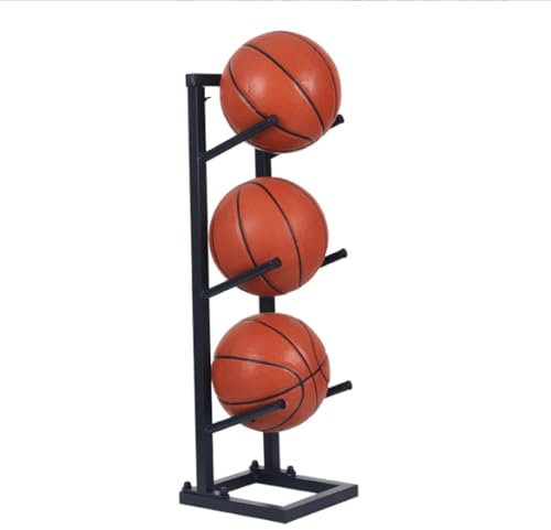 MYVVKIA Vertikaler Ballständer, Basketball-Fußballständer, Sportausrüstungsständer im Geschichteten Design für Volleyball, Rugby, Fußball für Sortier- und Aufbewahrungssysteme i