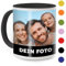 Cimpress Mug Photo Personnalisé avec Texte, Tasse en Céramique 325 ml avec Anse Colorée, Cadeau Personnalisé pour Entreprise, Maison, ou Événement