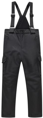 Ski Bib Pants Kids, Kids Snow Pants - Snowproof Children's Cotton Trousers, Snow Bibs Winter Windproof Sleeveless Snowsuit ,Water Resistant Rain Pants with Pockets Dungarees Jumpsuit Snow Suits Sale