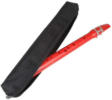 Qussedser Schwarze tragbare Blockflöte, Saxophon-Universal-Tasche, wasserdichte Blockflöten-Tasche, Instrumentenschutztasche (ohne Blockflöte)