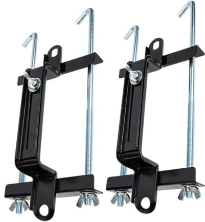 GETAJGHSD 2pcs Sturdy Car Battery Holder Clamp Metal Bracket for Automotive Battery Tie down Protection